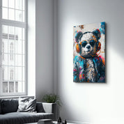 Panda・Designers Collection Glass Wall Art - Artdesigna