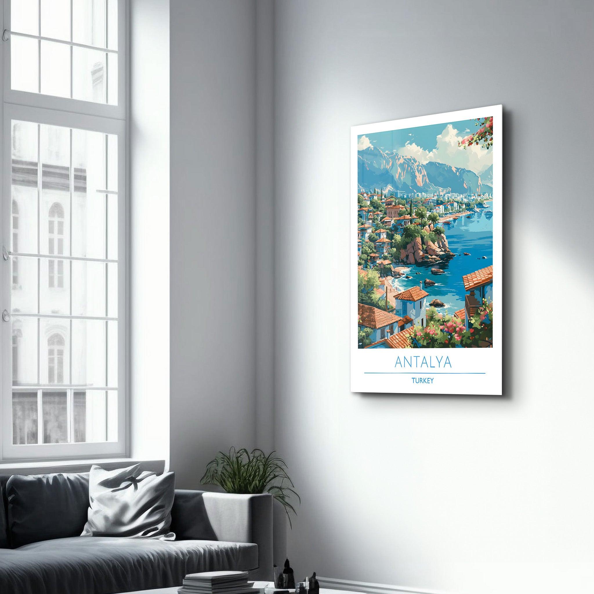 Antalya Turkey-Travel Posters | Glass Wall Art - Artdesigna