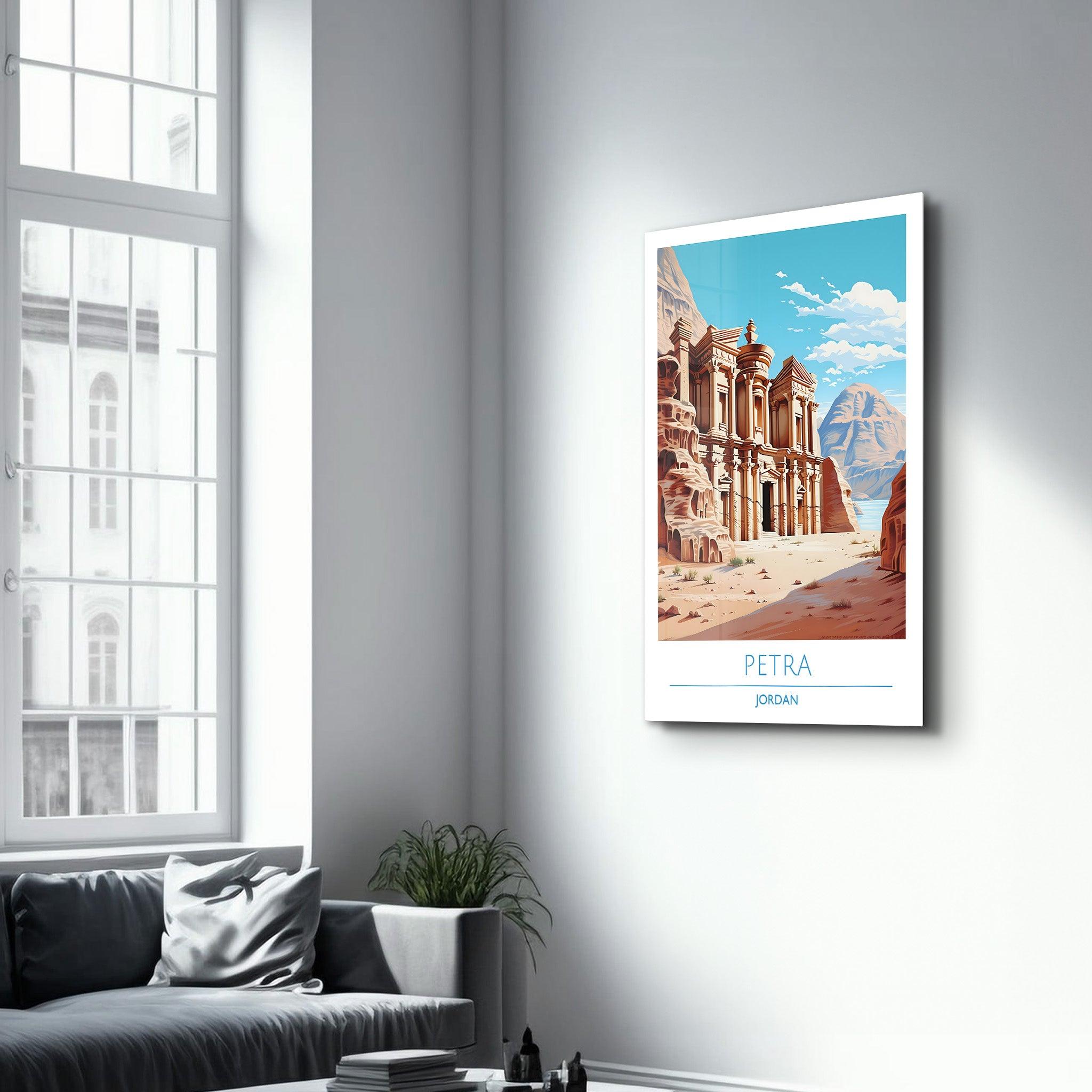 Petra Jordan-Travel Posters | Glass Wall Art - Artdesigna