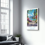 Stanley Park-Vancouver Canada-Travel Posters | Glass Wall Art - Artdesigna