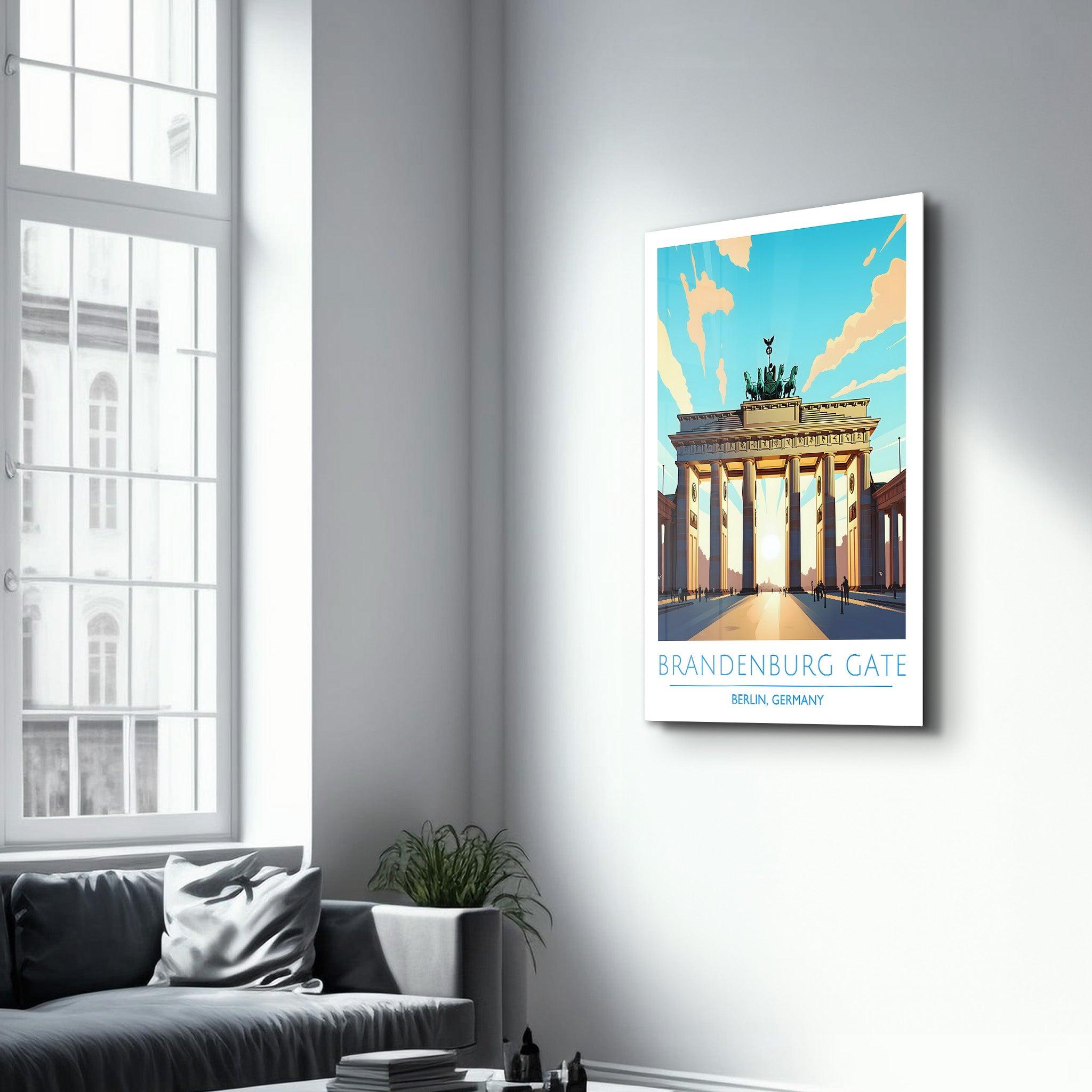 Brandenburg Gate-Berlin Germany-Travel Posters | Glass Wall Art - Artdesigna