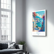 Amalfi Italy-Travel Posters | Glass Wall Art - Artdesigna