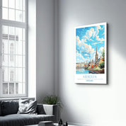 Aberdeen Scotland-Travel Posters | Glass Wall Art - Artdesigna