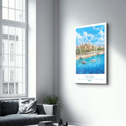 Palma Spain-Travel Posters | Glass Wall Art - Artdesigna