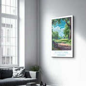 Regents Park-London England-Travel Posters | Glass Wall Art - Artdesigna