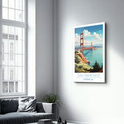 San Francisco-California USA-Travel Posters | Glass Wall Art - Artdesigna