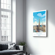 Brussels Belgium 1-Travel Posters | Glass Wall Art - Artdesigna