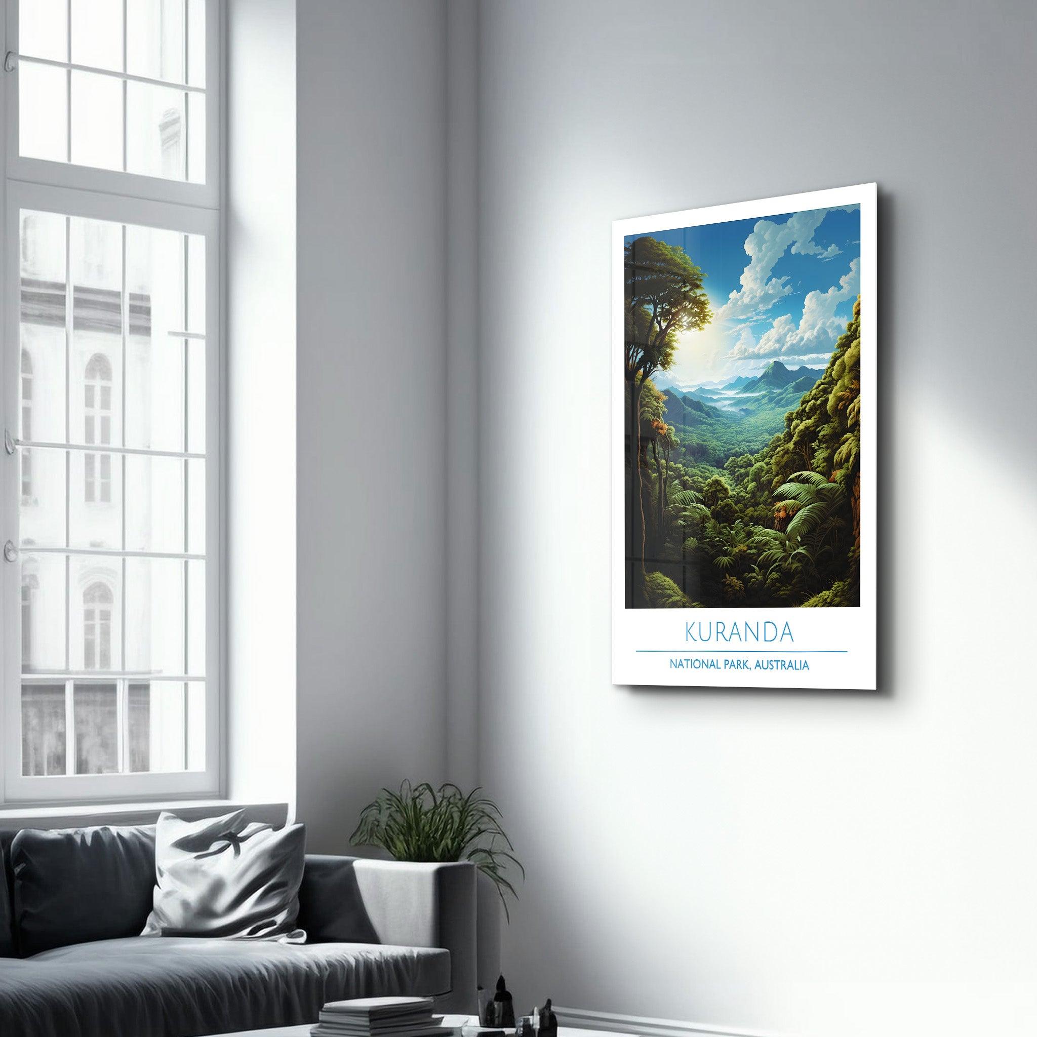 Kuranda-National Park Australia-Travel Posters | Glass Wall Art - Artdesigna