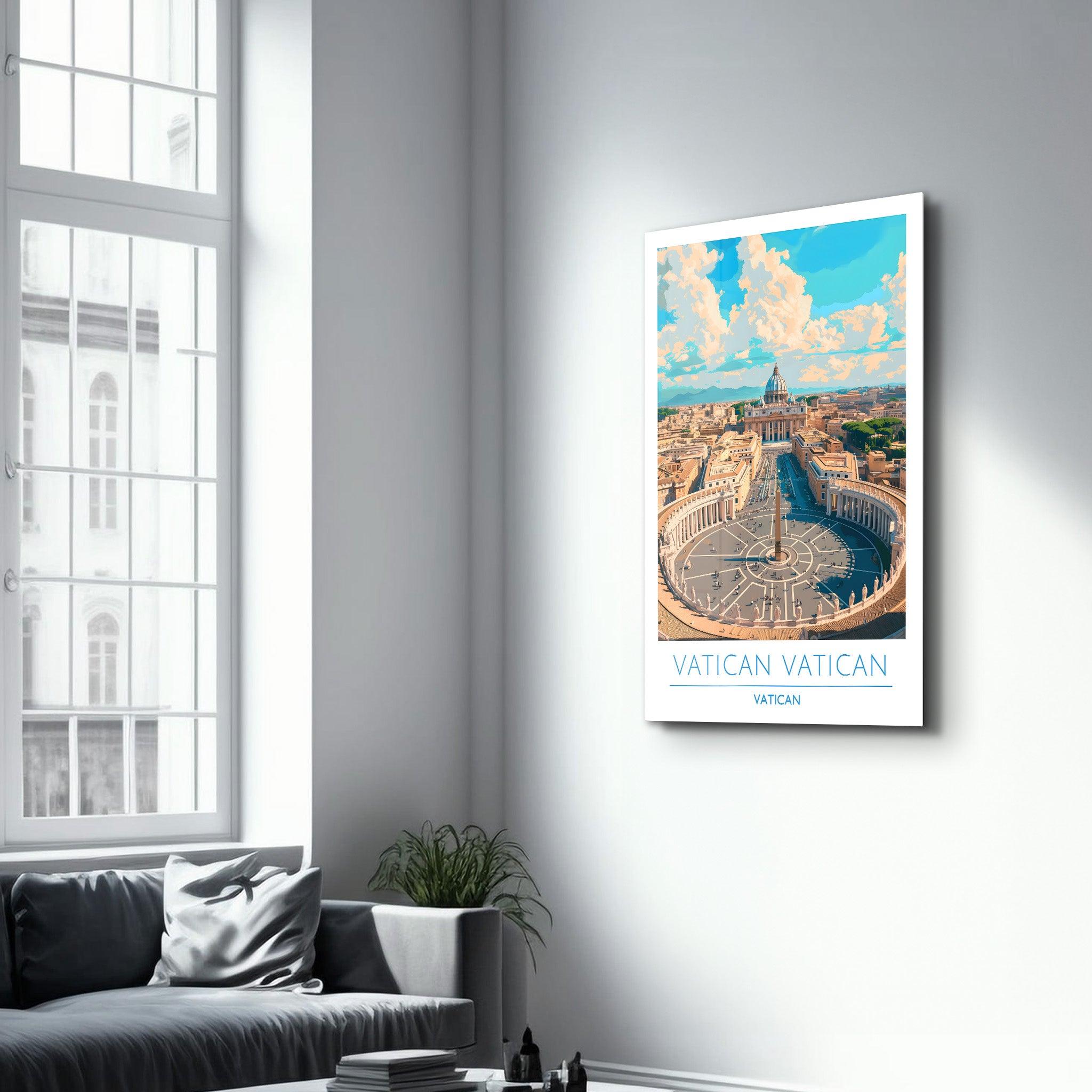 Vatican Vatican-Travel Posters | Glass Wall Art - Artdesigna