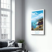 Big Sur 1-California USA-Travel Posters | Glass Wall Art - Artdesigna