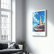 Casablanca Morocco 2-Travel Posters | Glass Wall Art - Artdesigna