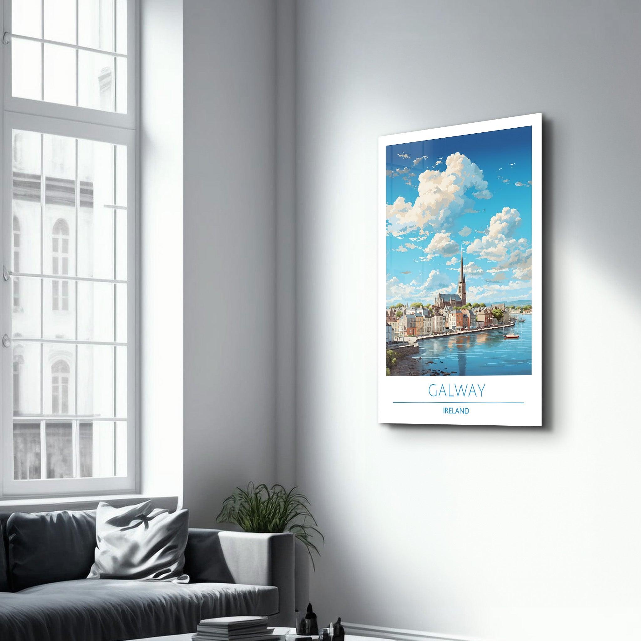 Galway Ireland-Travel Posters | Glass Wall Art - Artdesigna