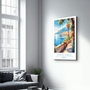 Monte Carlo Monaco-Travel Posters | Glass Wall Art - Artdesigna