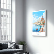 Valetta Malta-Travel Posters | Glass Wall Art - Artdesigna