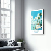 Key West-Florida USA-Travel Posters | Glass Wall Art - Artdesigna