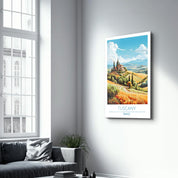 Tuscany France-Travel Posters | Glass Wall Art - Artdesigna