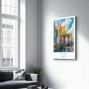 Bruges Belgium-Travel Posters | Glass Wall Art - Artdesigna