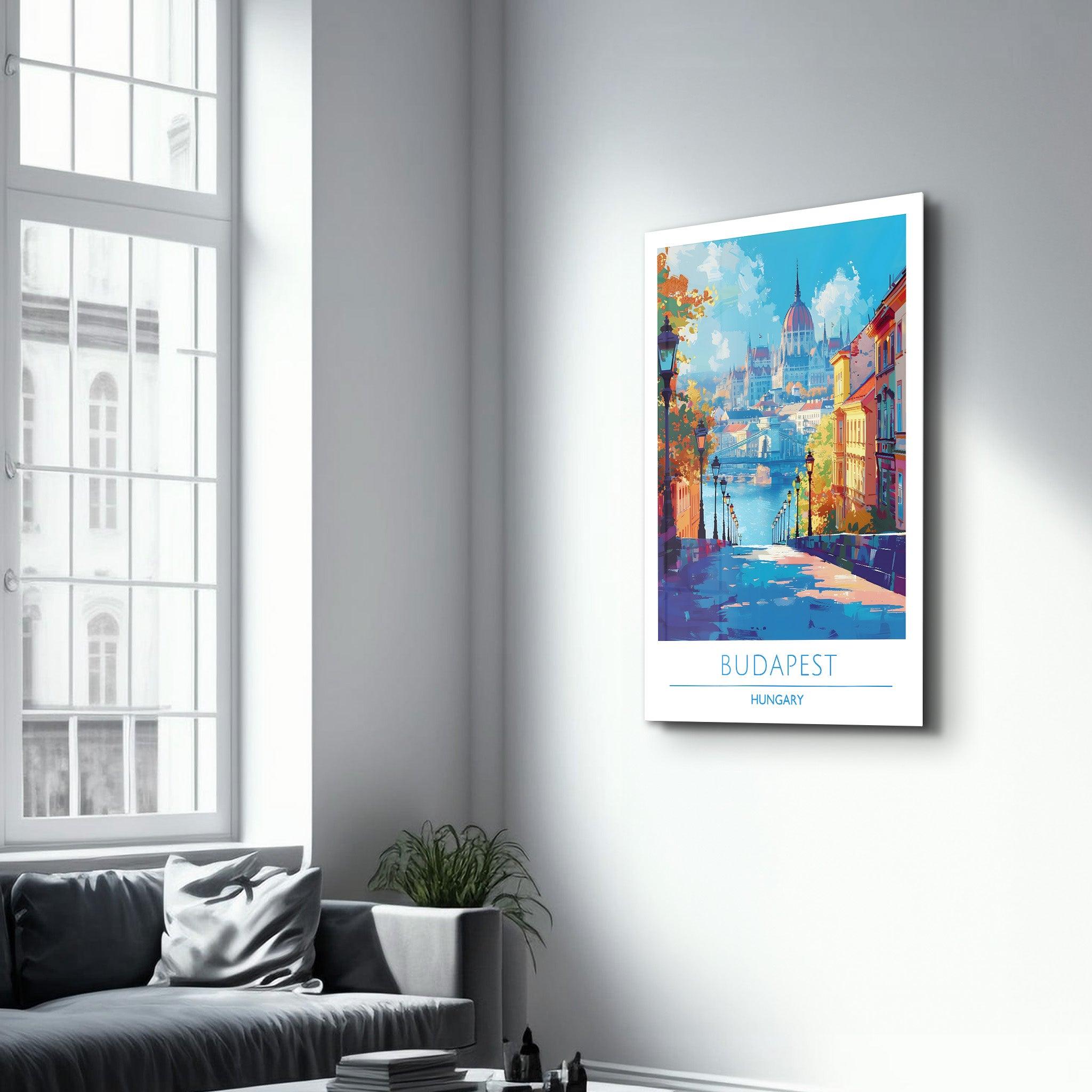 Budapest Hungary 2-Travel Posters | Glass Wall Art - Artdesigna