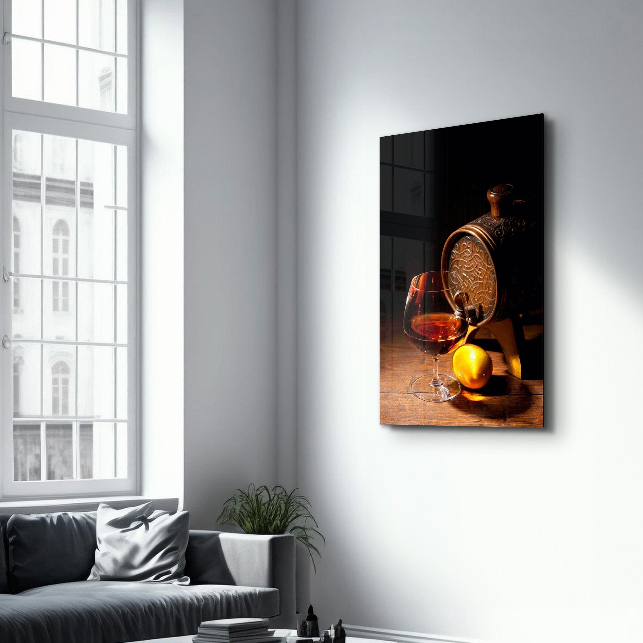 Bourbon | Glass Wall Art - Artdesigna