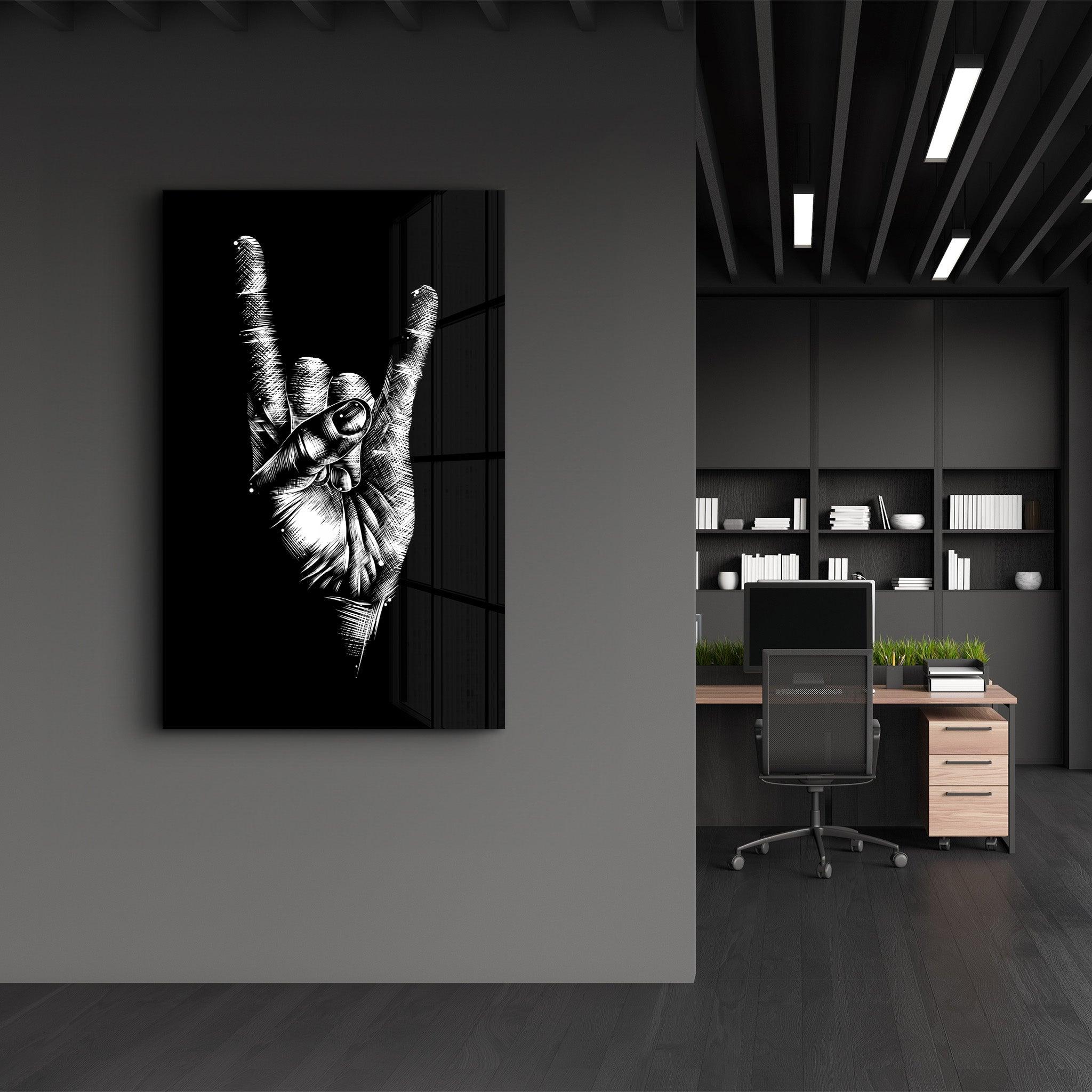 Forever Rock N Roll | Glass Wall Art - Artdesigna