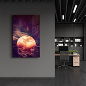 Meteor Shower | Glass Wall Art - Artdesigna