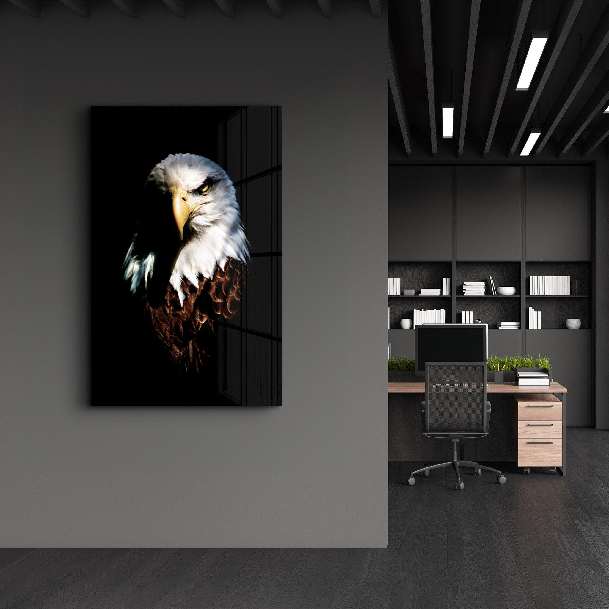 Eagle | Glass Wall Art - Artdesigna