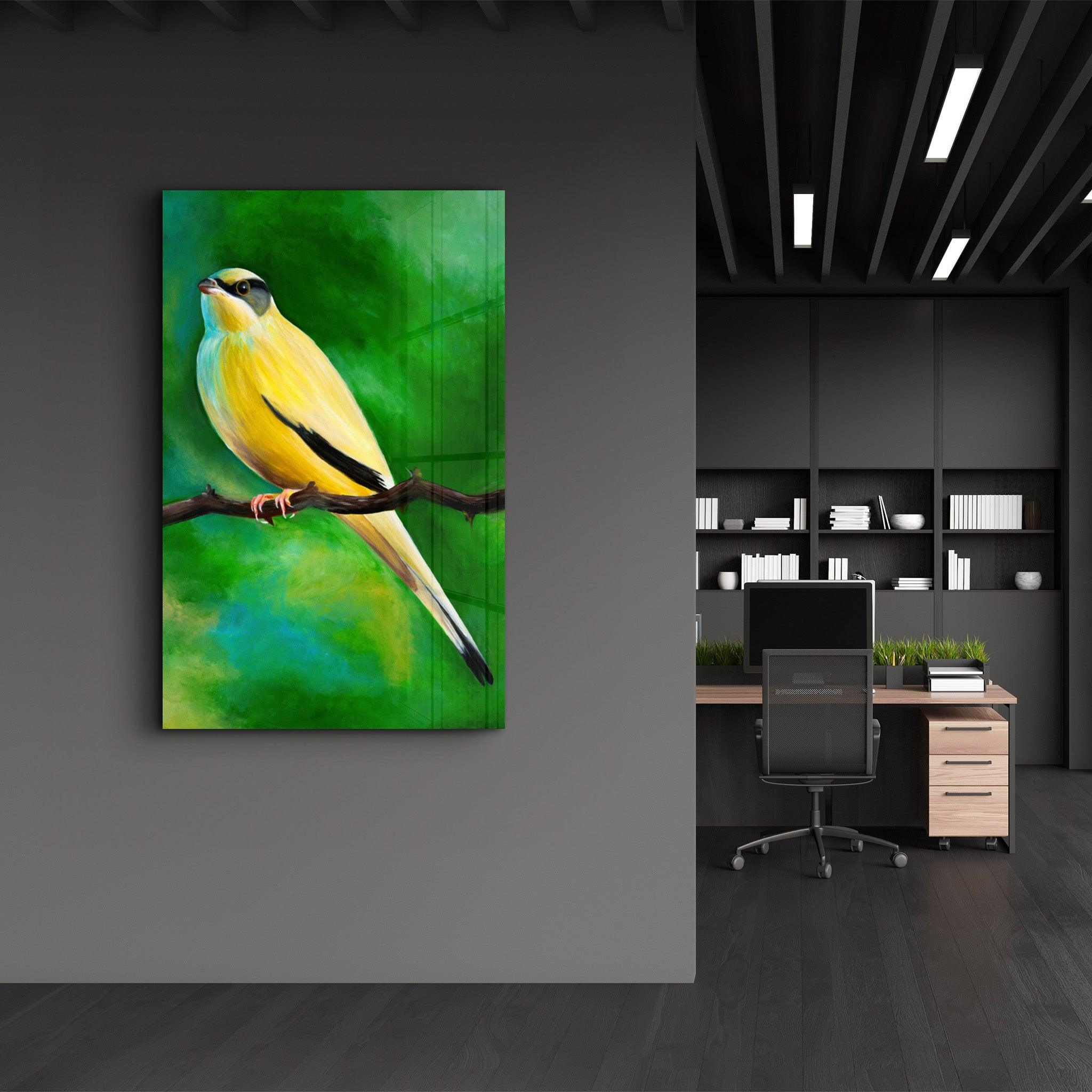 Canary | Glass Wall Art - Artdesigna