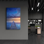 Pier Portrait | Glass Wall Art - Artdesigna