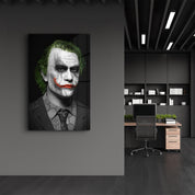 The Joker - Heath Ledger | Glass Wall Art - Artdesigna