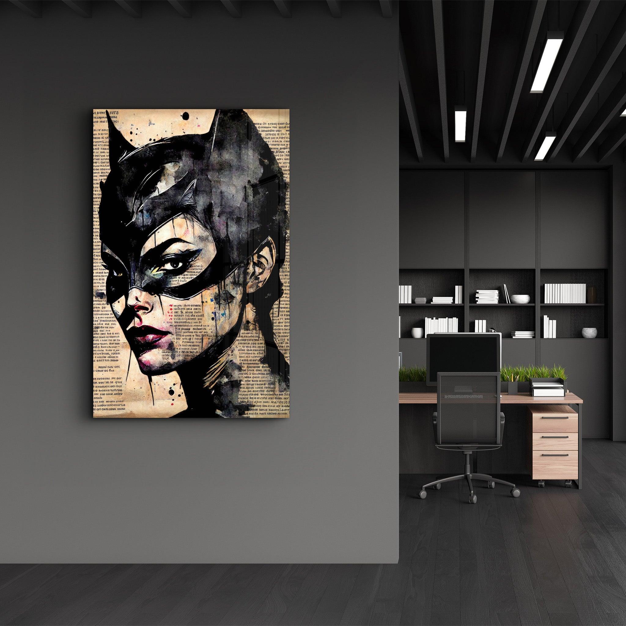 Cat Redesigned | Designer's Collection Glass Wall Art - Artdesigna