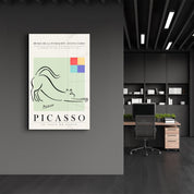 Pablo Picasso - El Gato De Pablo | Gallery Print Collection Glass Wall Art - Artdesigna