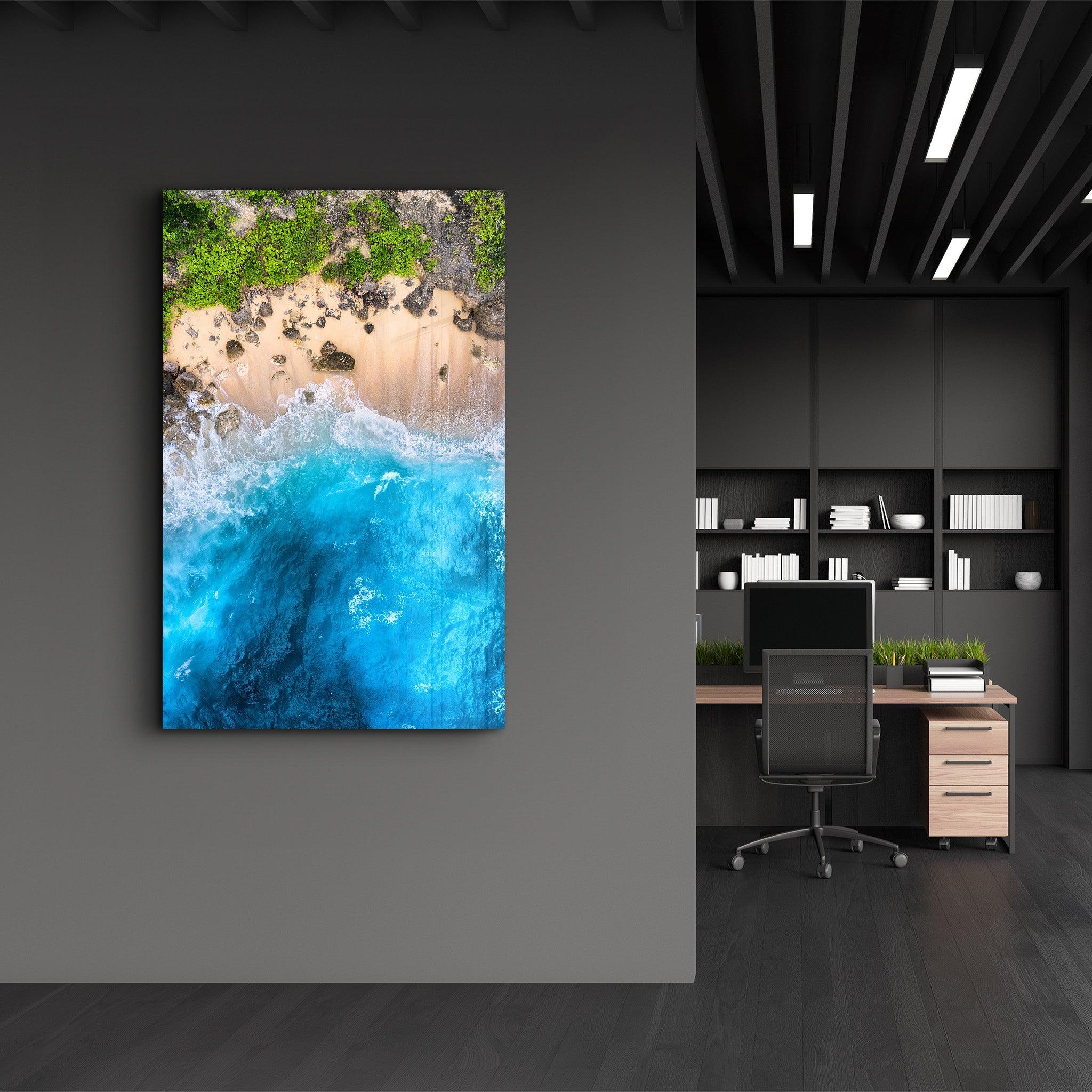 Heaven Beach 2 | Glass Wall Art - Artdesigna