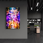 Light Waves 2 | Glass Wall Art - Artdesigna