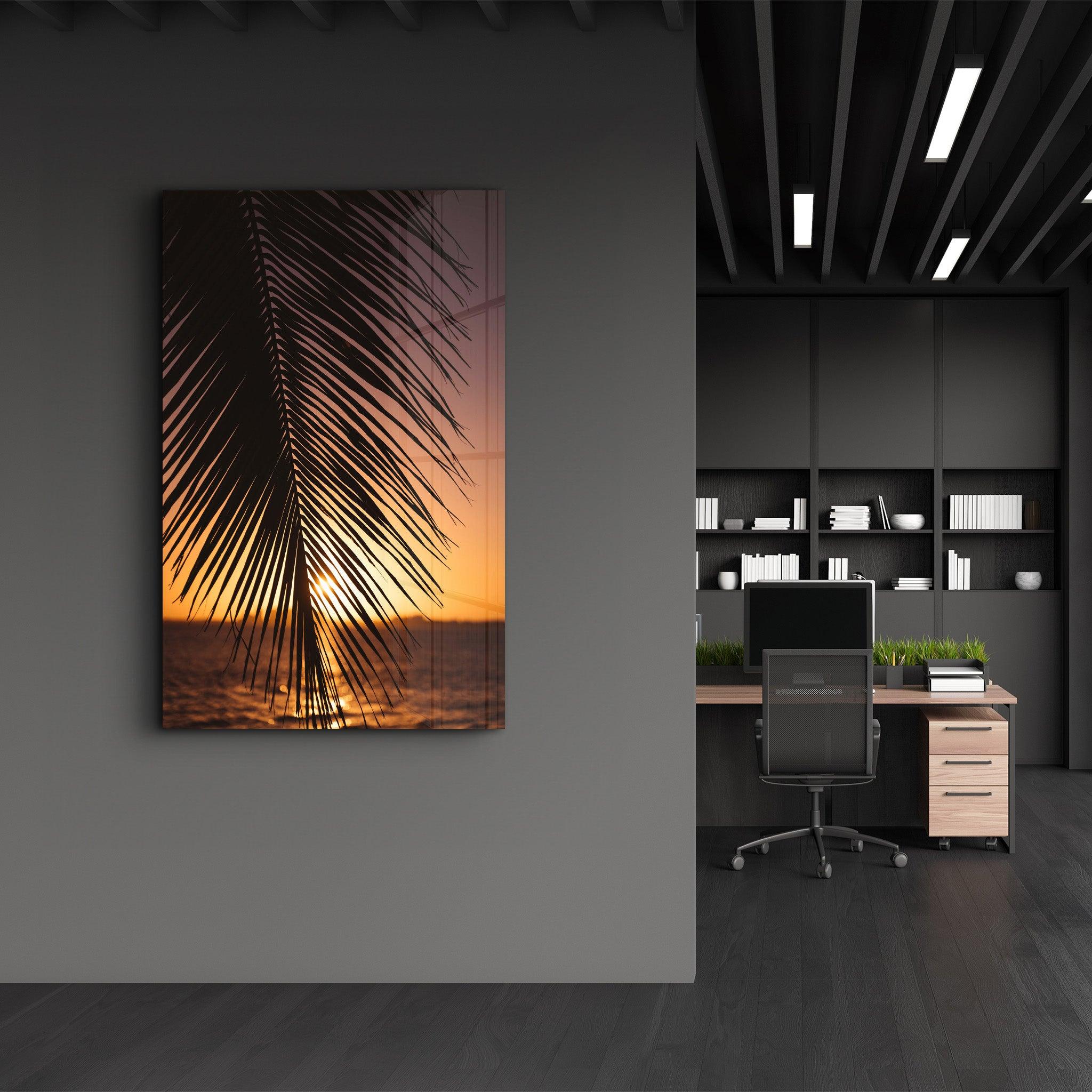 Key Biscayne Sunset, USA | Glass Wall Art - Artdesigna