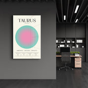 Taurus - Aura Collection | Zodiac Glass Wall Art - Artdesigna