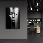 Behind the Bars | Designers Collection Glass Wall Art - Artdesigna