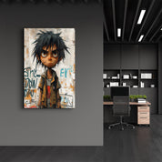 A Lil Bit Angry | Designers Collection Glass Wall Art - Artdesigna