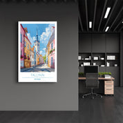 Talinn Estonia-Travel Posters | Glass Wall Art - Artdesigna