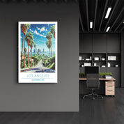 Los Angeles-California USA-Travel Posters | Glass Wall Art - Artdesigna