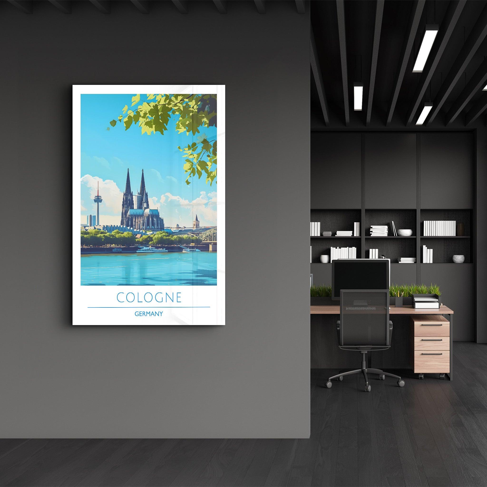 Germany Cologne-Travel Posters | Glass Wall Art - Artdesigna