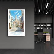 Straden Street-Dubrovnik Croatia-Travel Posters | Glass Wall Art - Artdesigna