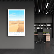 Dunas De Maspalomas-Las Palmas Spain-Travel Posters | Glass Wall Art - Artdesigna