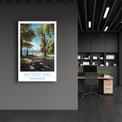 Battersea Park-London England-Travel Posters | Glass Wall Art - Artdesigna