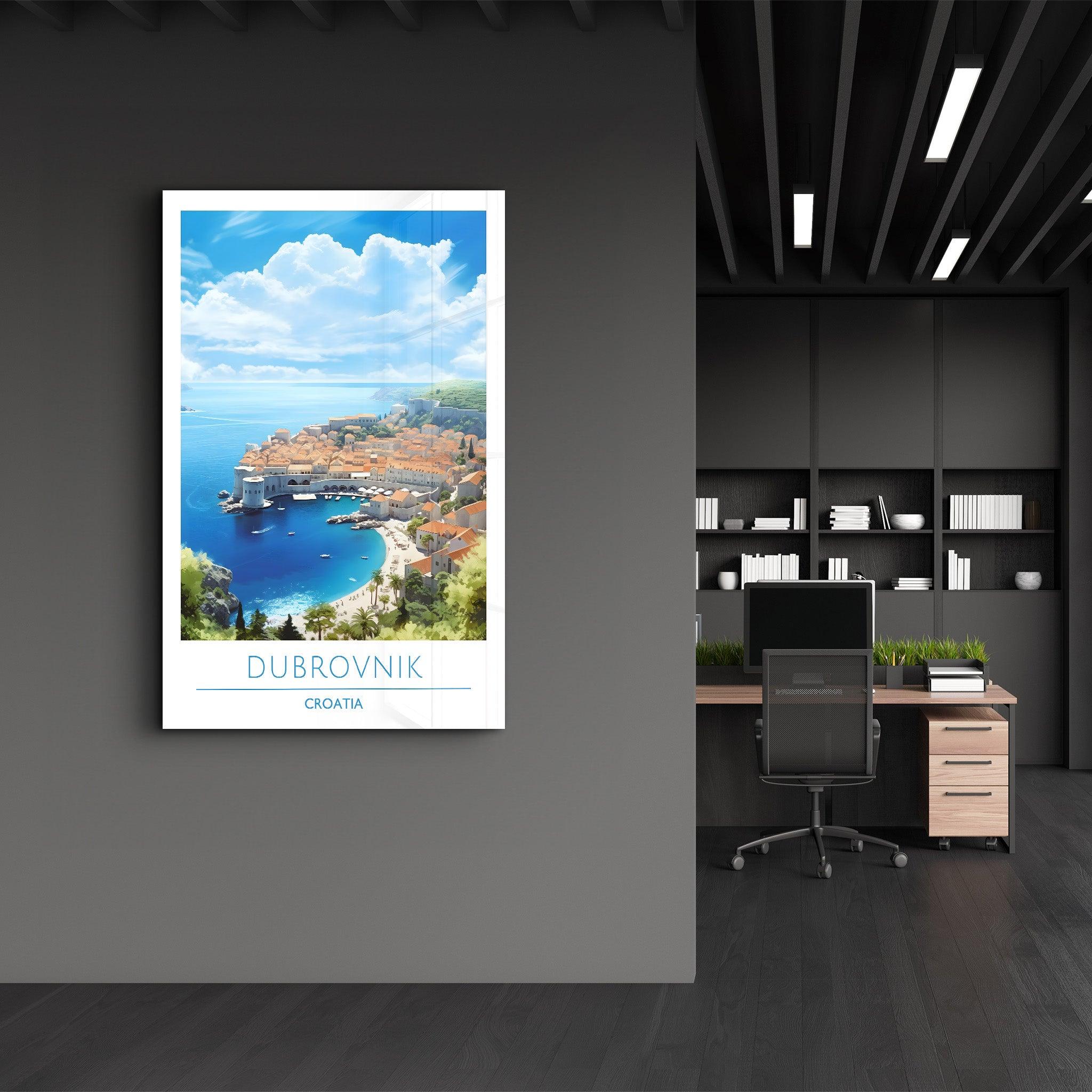 Dubrovnik Croatia 1-Travel Posters | Glass Wall Art - Artdesigna