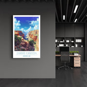 Grand Canyon 2-Arizona USA-Travel Posters | Glass Wall Art - Artdesigna