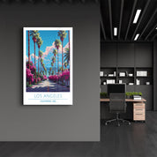 Los Angeles 3-California USA-Travel Posters | Glass Wall Art - Artdesigna