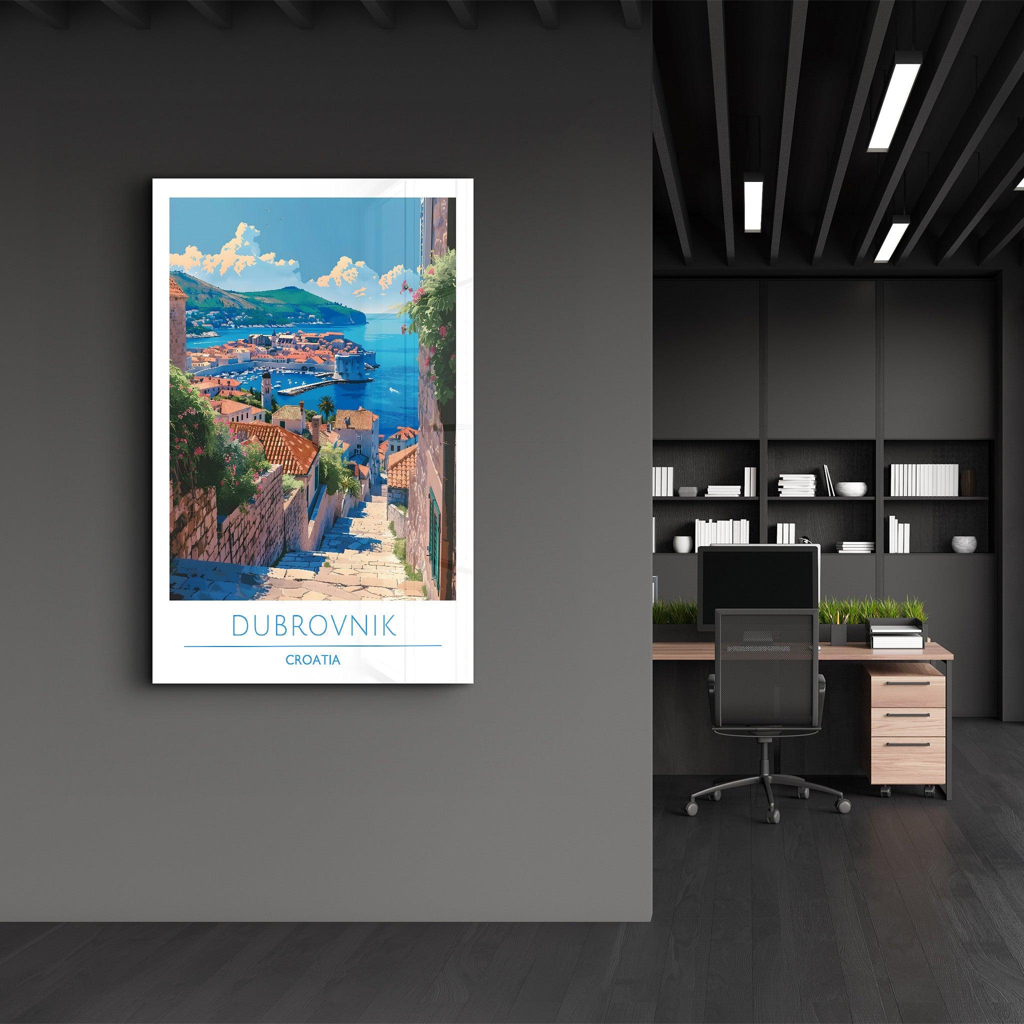 Dubrovnik Croatia 2-Travel Posters | Glass Wall Art - Artdesigna