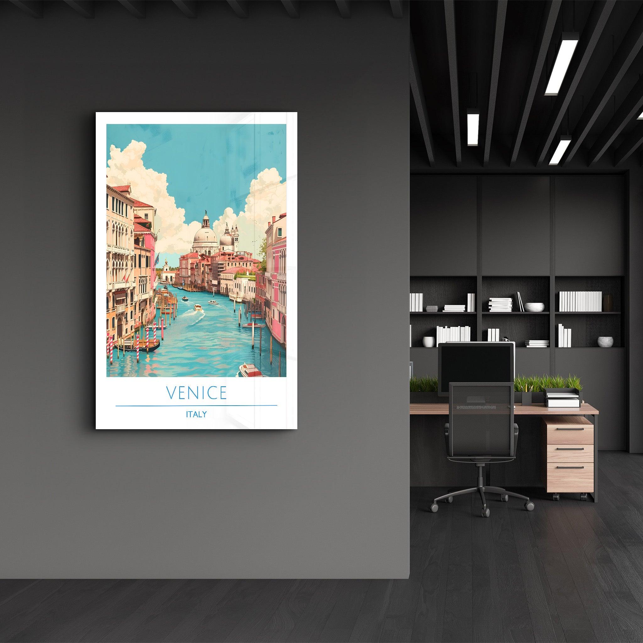 Venice Italy 3-Travel Posters | Glass Wall Art - Artdesigna