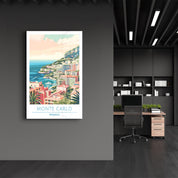 Monte Carlo 2 Monaco-Travel Posters | Glass Wall Art - Artdesigna