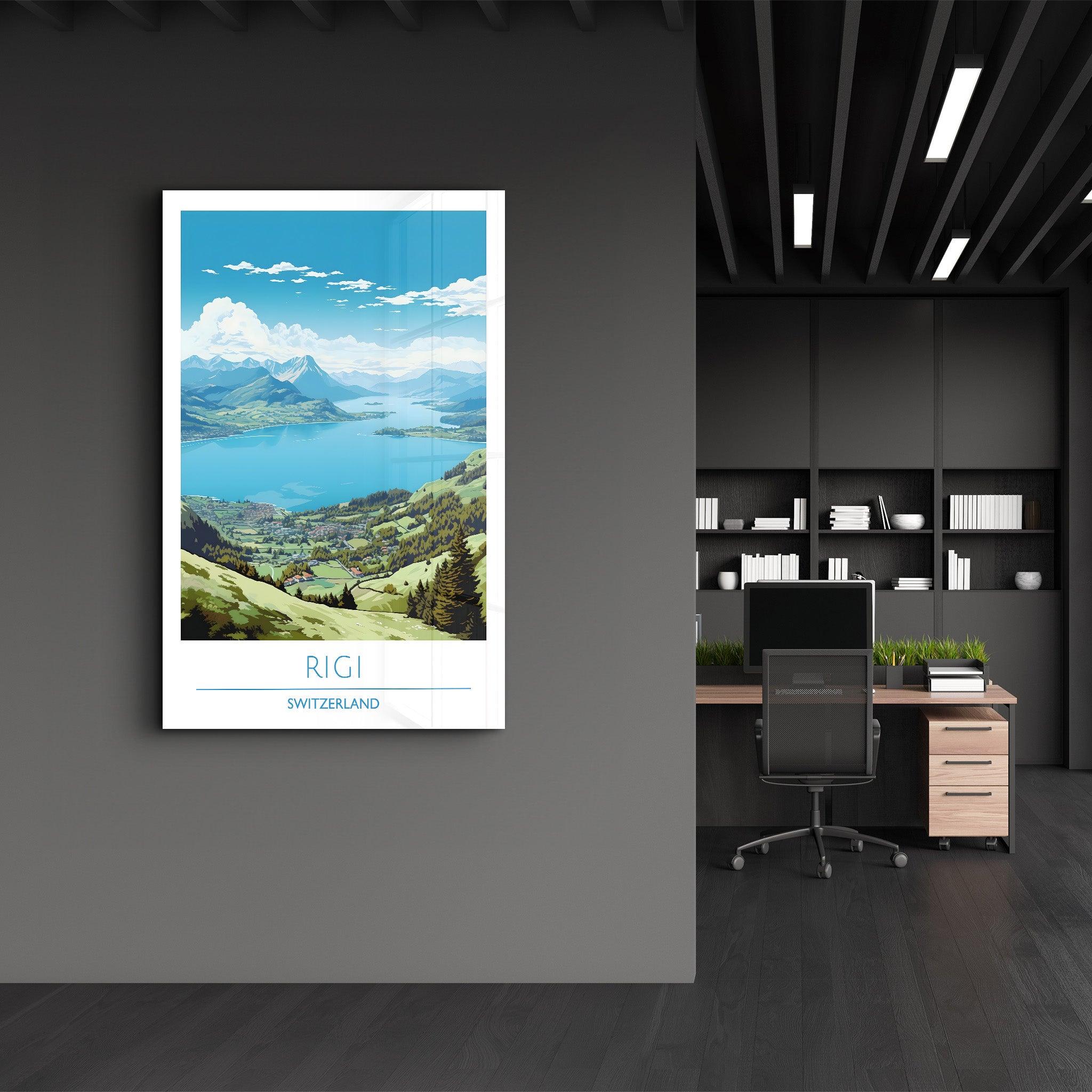 Rigi Switzerland-Travel Posters | Glass Wall Art - Artdesigna